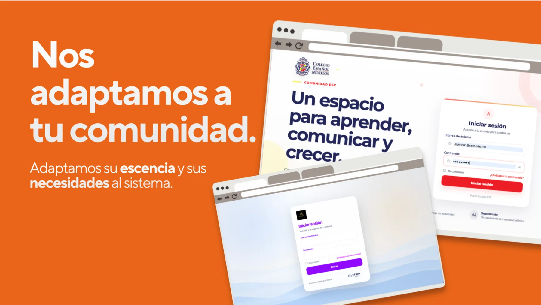Ejemplos de personalización de ESCCORE para diferentes instituciones